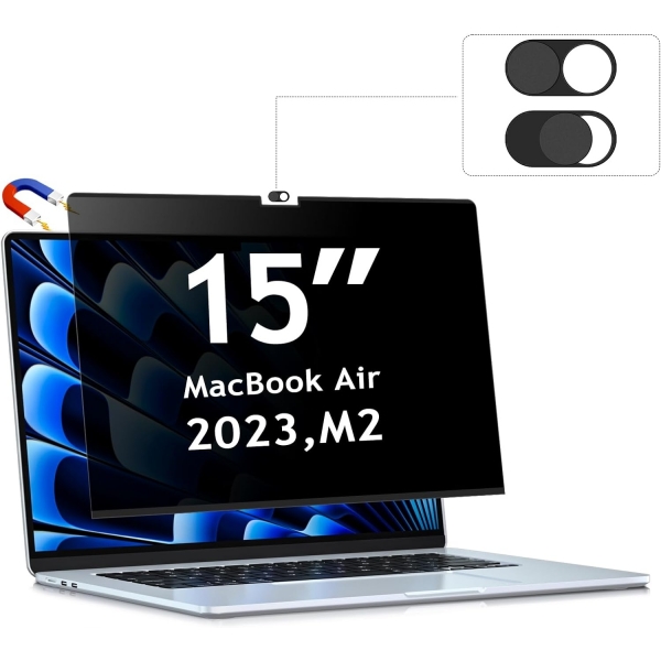 ZOEGAA Privacy MacBook Pro M2 Ekran Koruyucu(15 in)