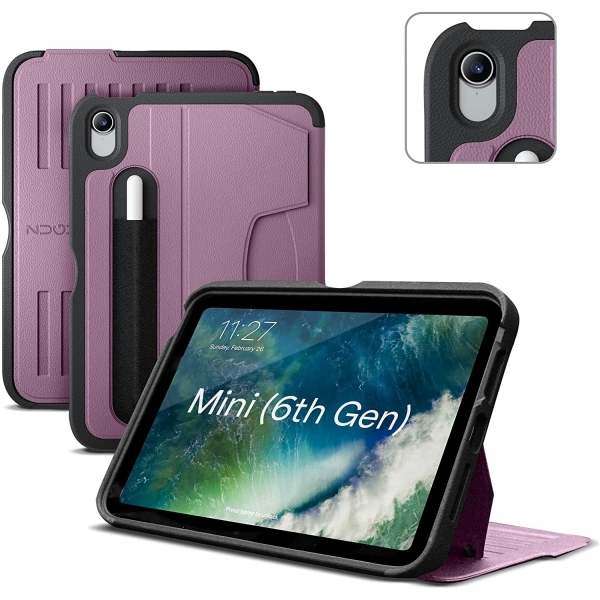 ZUGU CASE The Alpha Serisi iPad Mini 6 Klf (8.3 in)-Berry Purple