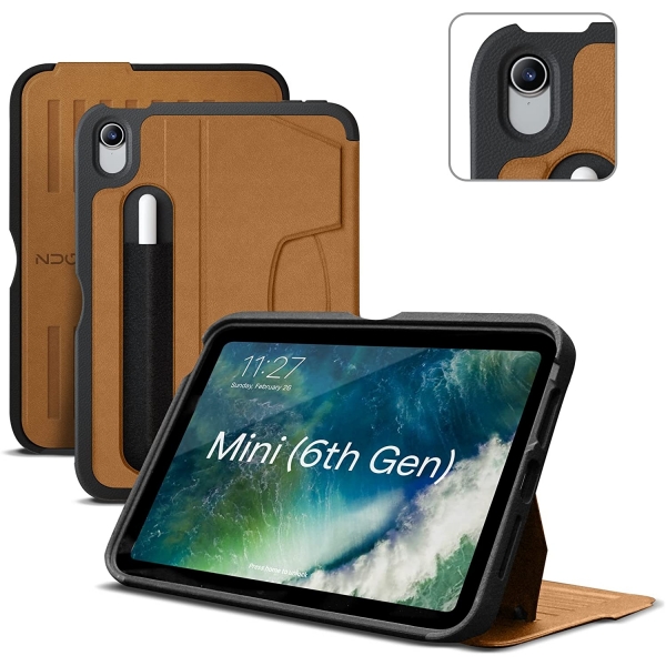 ZUGU CASE The Alpha Serisi iPad Mini 6 Klf (8.3 in)-Brown