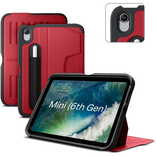 ZUGU CASE The Alpha Serisi iPad Mini 6 Klf (8.3 in)-Red