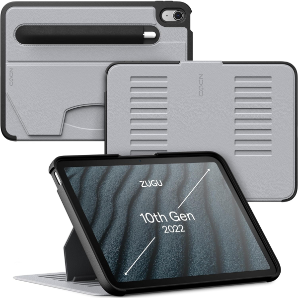 ZUGU CASE The Alpha iPad 10.Nesil Klf (10.9 in)-Arctic Gray