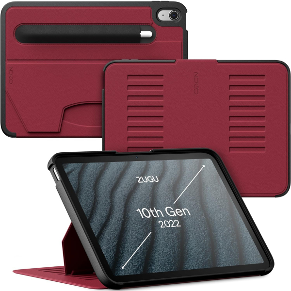 ZUGU CASE The Alpha iPad 10.Nesil Klf (10.9 in)-Scarlet Red 