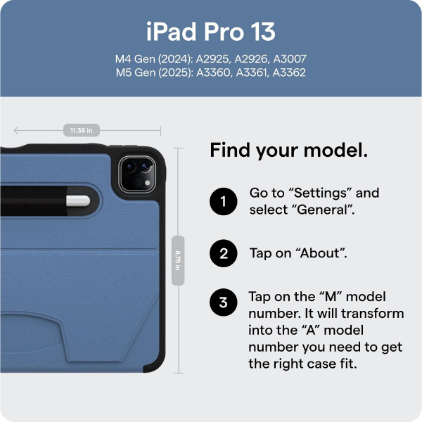ZUGU CASE The Alpha iPad Pro M4 K�l�f (13 in�)-Aqua