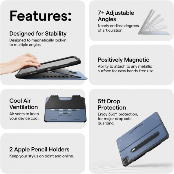 ZUGU CASE The Alpha iPad Pro M4 K�l�f (13 in�)-Aqua