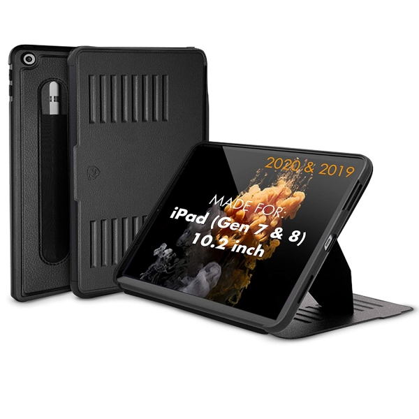 ZUGU CASE iPad Klf (10.2in)(7.Nesil)-Black