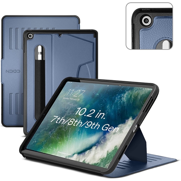 ZUGU CASE iPad Klf (10.2in)(7.Nesil)-Slate Blue