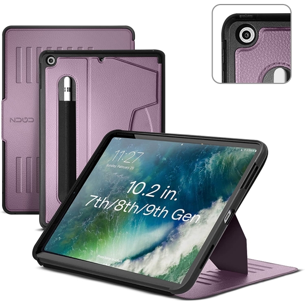 ZUGU CASE iPad Klf (10.2in)(7.Nesil)-Berry