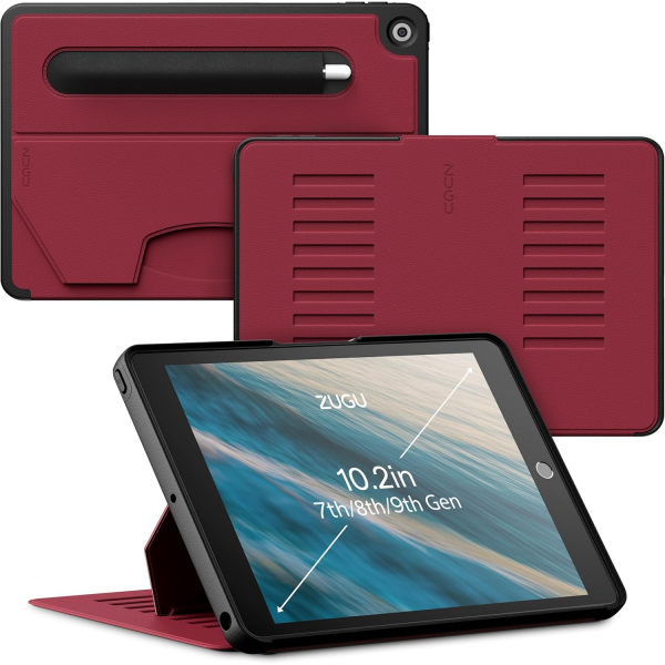 ZUGU CASE iPad Klf (10.2in)(7.Nesil)-Red