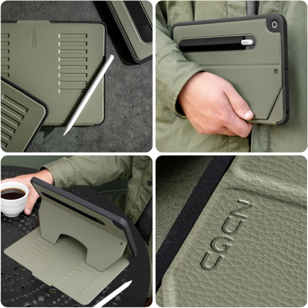 ZUGU CASE iPad Klf (10.2in)(7.Nesil)-Olive Green