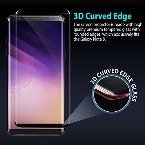 ZUSLAB Samsung Galaxy Note 8 Cam Ekran Koruyucu (Siyah)