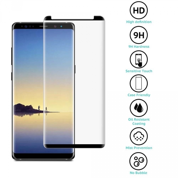 ZUSLAB Samsung Galaxy Note 8 Cam Ekran Koruyucu (Siyah)