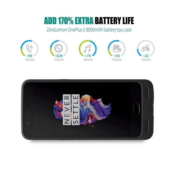 ZeroLemon OnePlus 5 Bataryal Klf (8000 mAh)