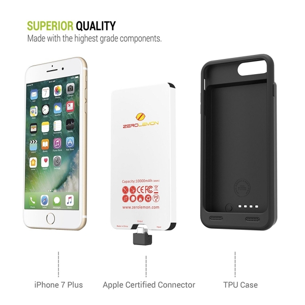 ZeroLemon iPhone 8 Plus Bataryal Klf (10000 mAh)
