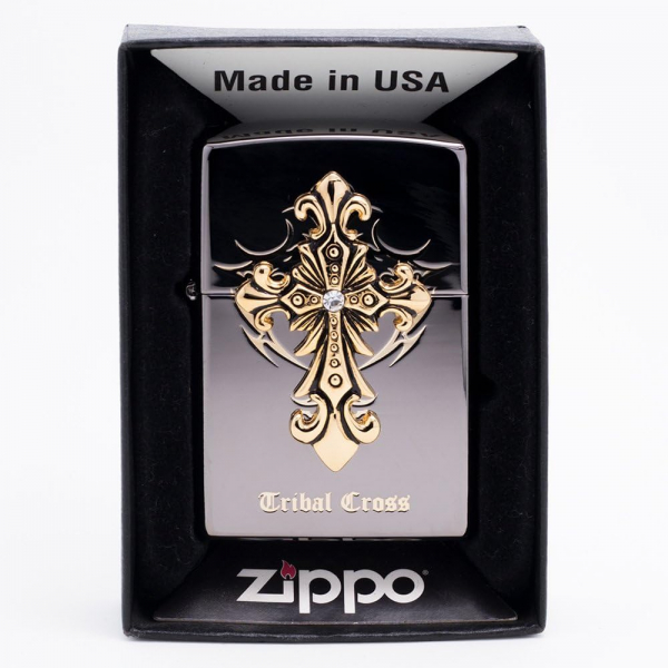 Zippo Tribal Cross BI Otantik akmak