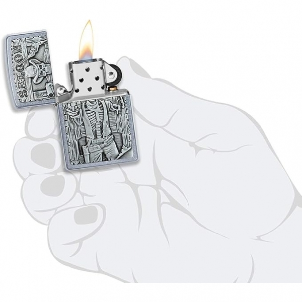 Zippo Krom Kafatas akmak 