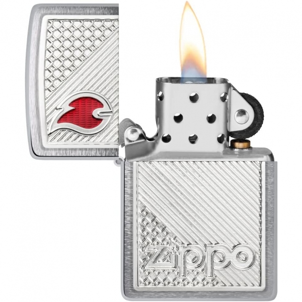 Zippo Alevli akmak(Gri)