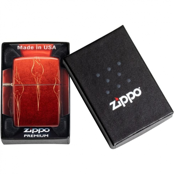 Zippo Alevli akmak(Krmz)