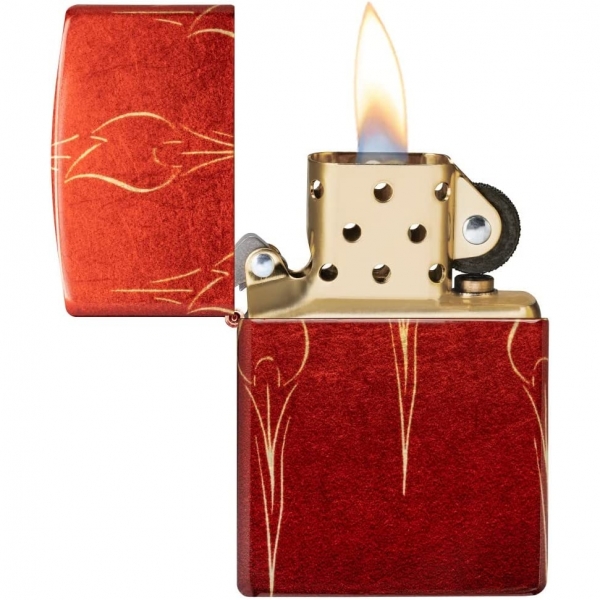 Zippo Alevli akmak(Krmz)