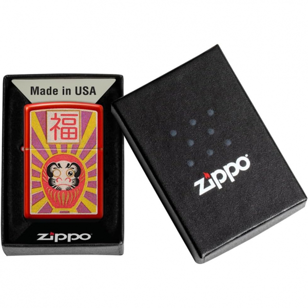 Zippo Daruma Tasarm Krmz akmak
