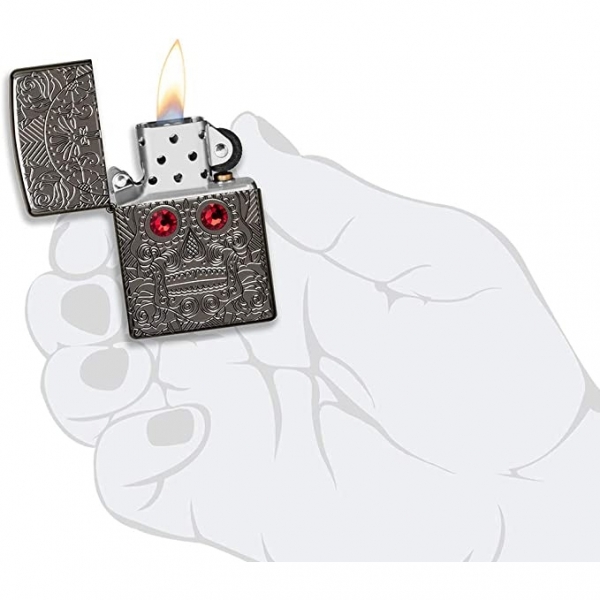 Zippo Armor Crystal Kurukafa akmak