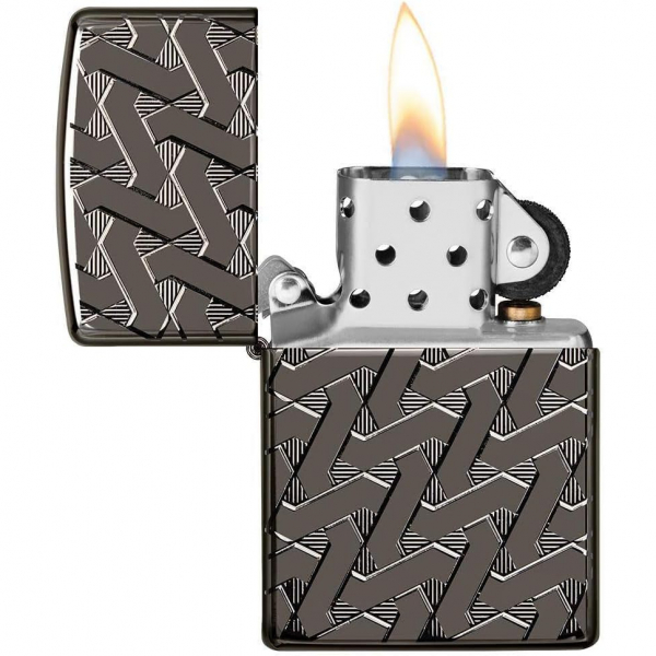 Zippo Buz Geometrik Dokuma akmak 