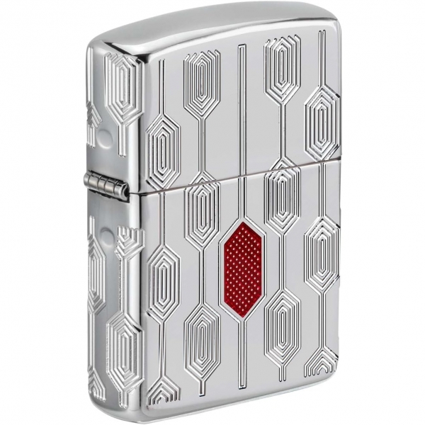 Zippo Armor Deep Carve oklu Kesim Deseni akmak 