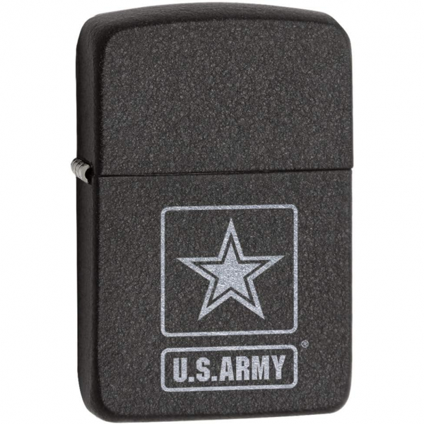 Zippo Army Mat Siyah Crackle akmak