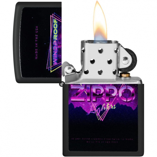 Zippo Tabela Tasarm Siyah Mat akmak