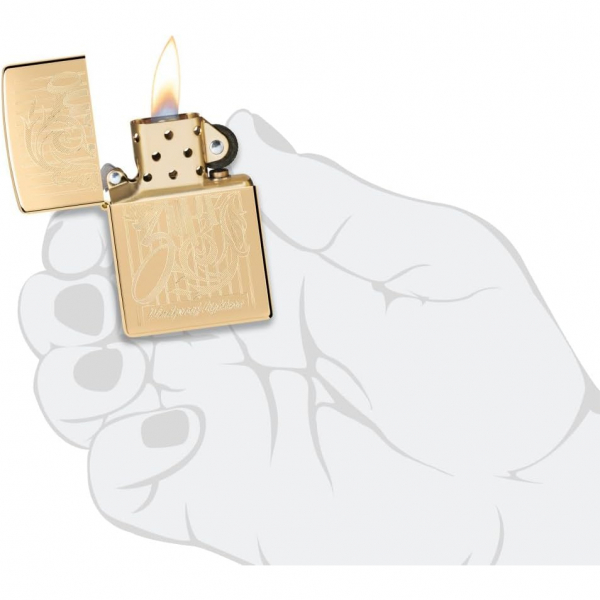 Zippo Art Deco Alev Tasarm 2 akmak