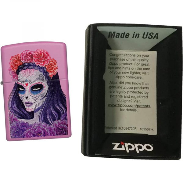 Zippo iekli eker Kafatas Kadn akmak