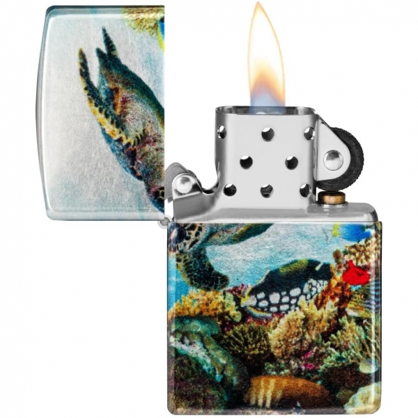 Zippo Deep Sea Design Krom akmak