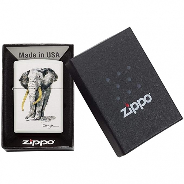 Zippo Beyaz Mat Fil akmak