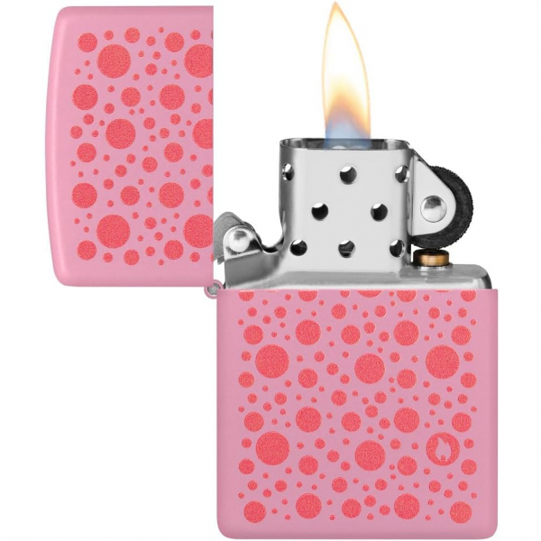 Zippo Puantiyeli Pembe Mat akmak