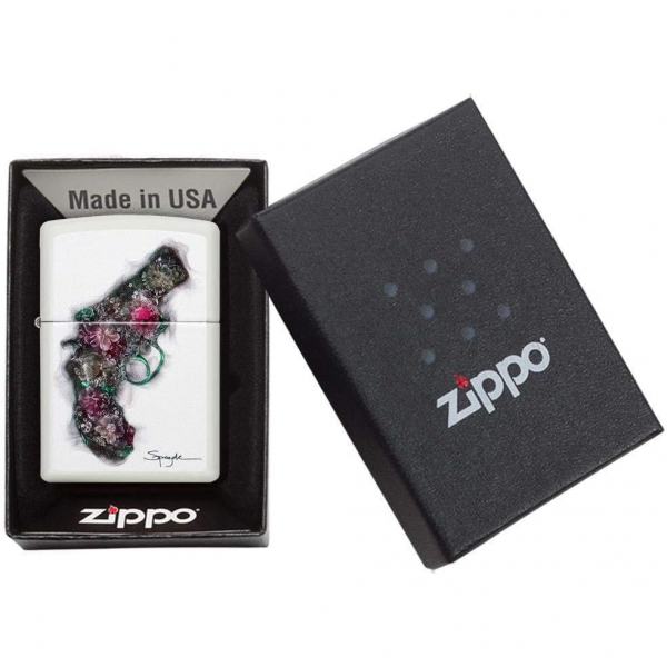 Zippo �i�ekli Tabanca �akmak