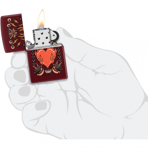 Zippo Dvme Kalp Tasarm akmak