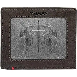 Zippo Cross Wings Minimalist Deri Czdan