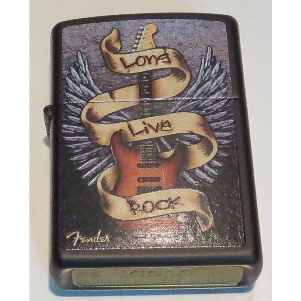 Zippo Fender Guitar-Long Live Rock akmak