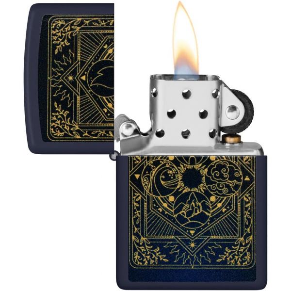 Zippo Ele ment Lacivert akmak 