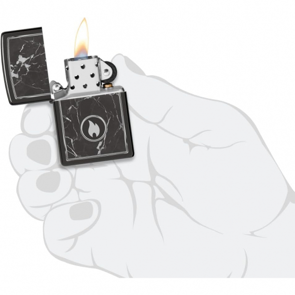 Zippo Mermer Alev Tasarm akmak