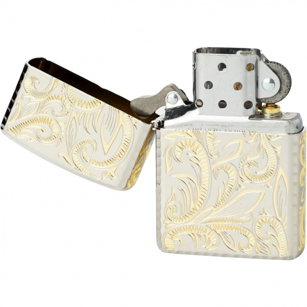 Zippo 5 Tarafl Gravr Japonya Temal akmak