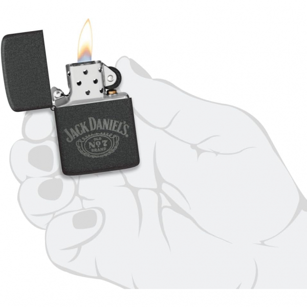 Zippo Jack Daniels akmak (Black)