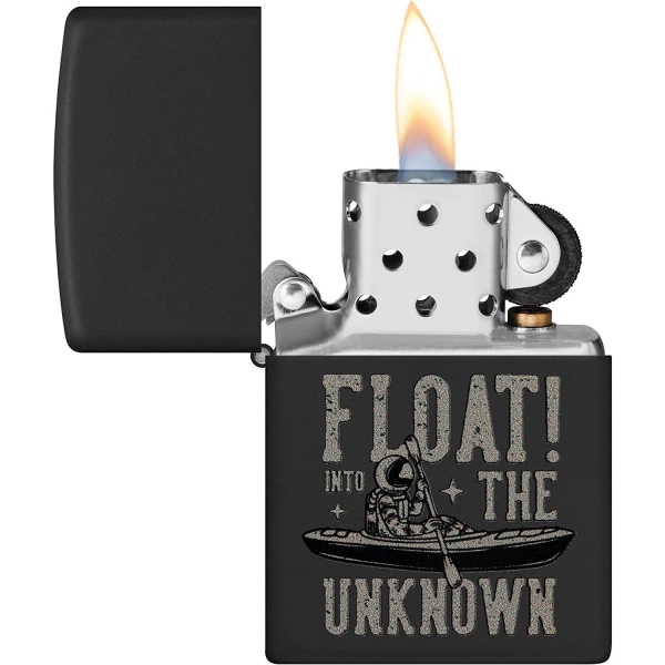 Zippo Float Tasarm Siyah Mat akmak