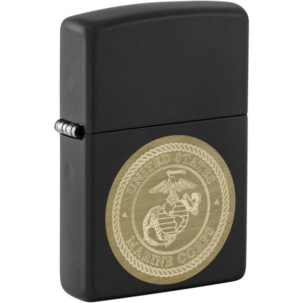 Zippo Deniz Piyadeleri Logosu Siyah akmak 