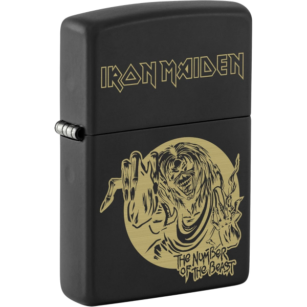 Zippo Iron Maiden Mat Siyah akmak 
