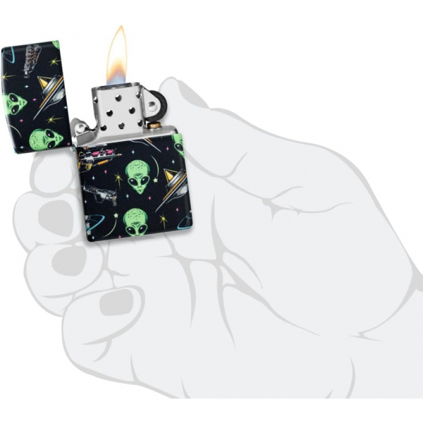 Zippo Uzayl Desen Tasarm akmak