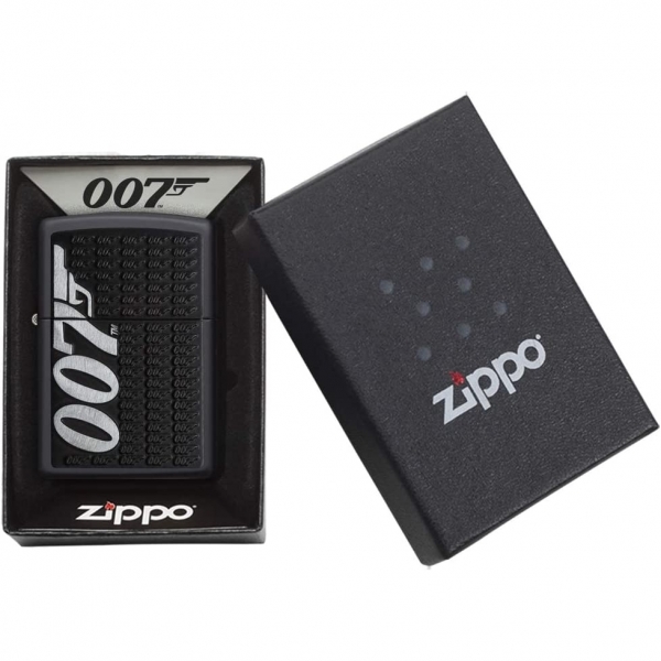 Zippo James Bond 007 akmak (Mat Siyah)