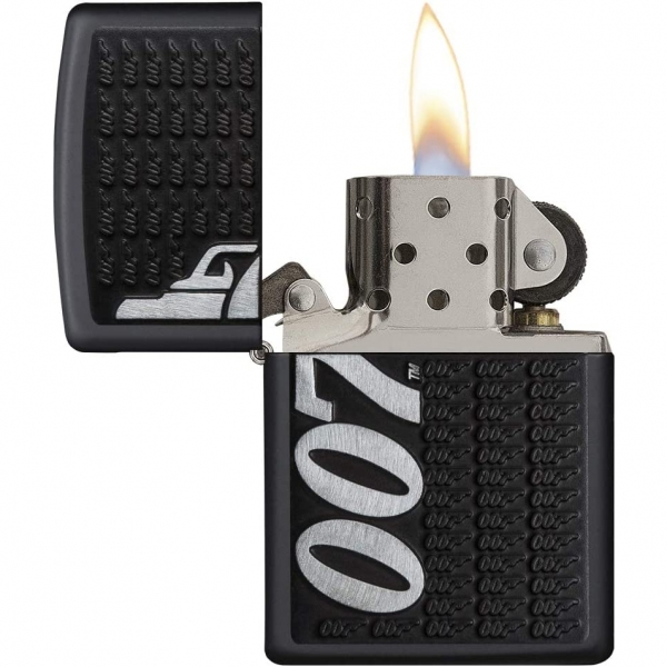 Zippo James Bond 007 akmak (Mat Siyah)