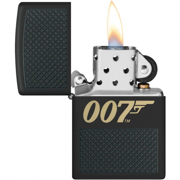 Zippo James Bond Siyah Mat akmak 