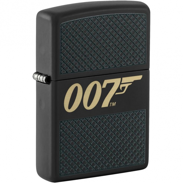 Zippo James Bond Siyah Mat akmak 