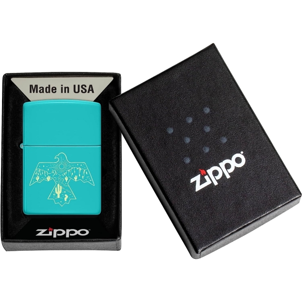 Zippo Thunderbird Dz Turkuaz akmak 